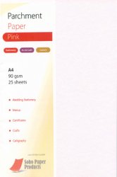 Parchment Paper  90gsm  Pink Bulk Buy